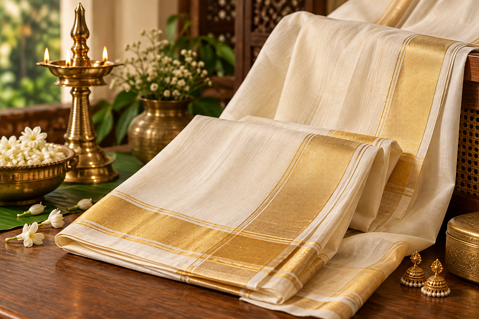 Kasavu Saree